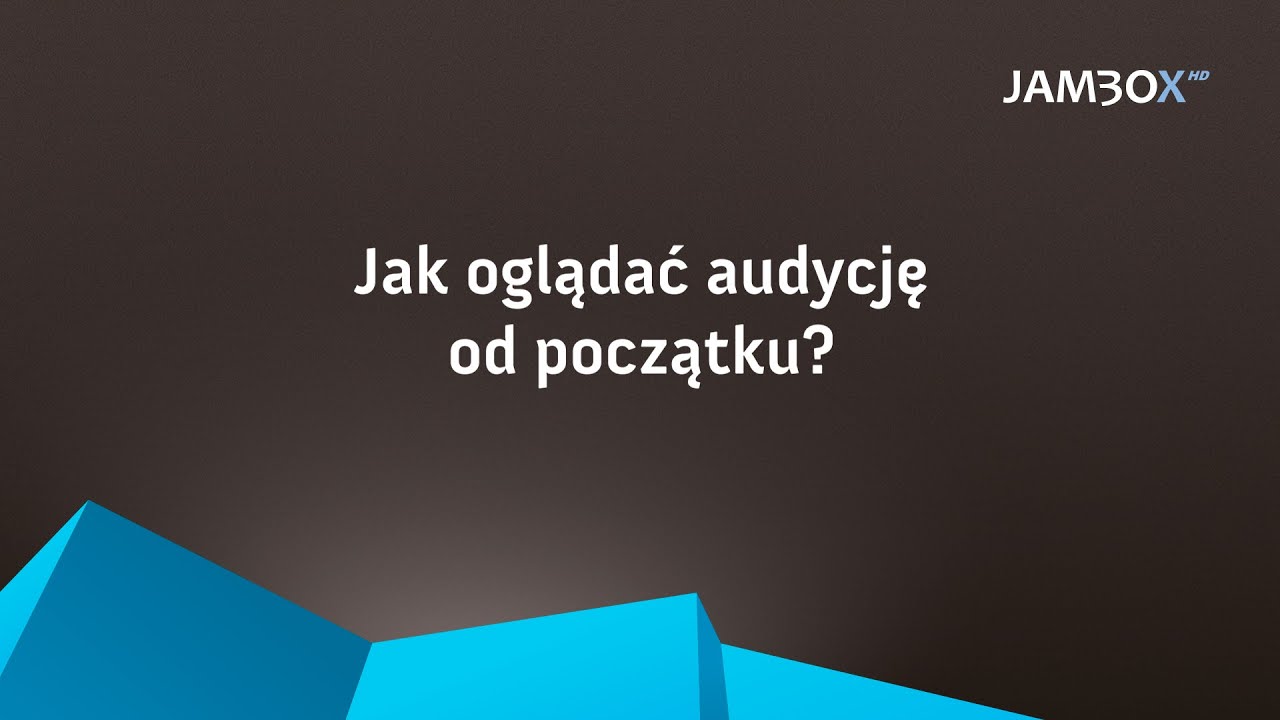 Jak oglądać audycję od początku? - StartOver JAMBOX