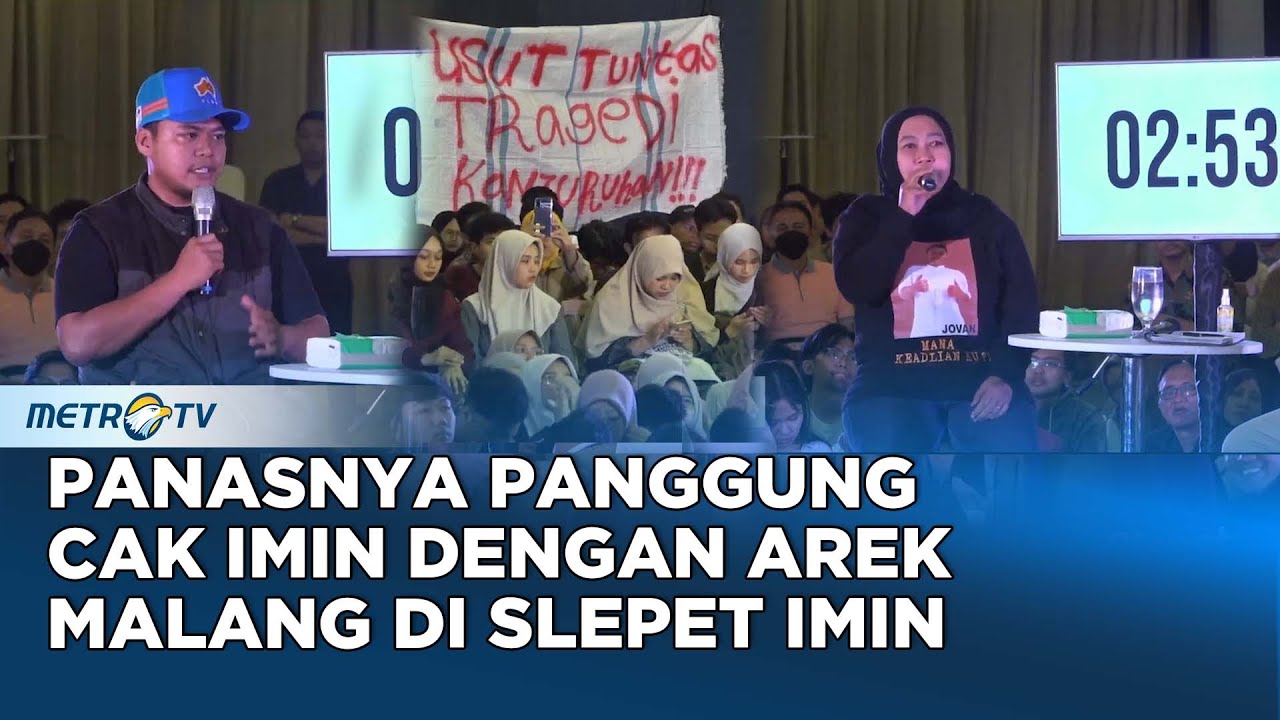 Panasnya Panggung Cak Imin Dengan Arek Malang di Slepet Imin Malang