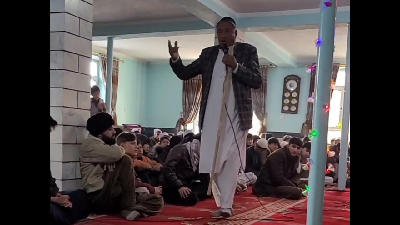 جشن نیمه شعبان ۱۴۰۴ - منقبت زیبا از حاجی اسدالله احمدی، مسجد جامع توحید، پلان سوم - غزنی