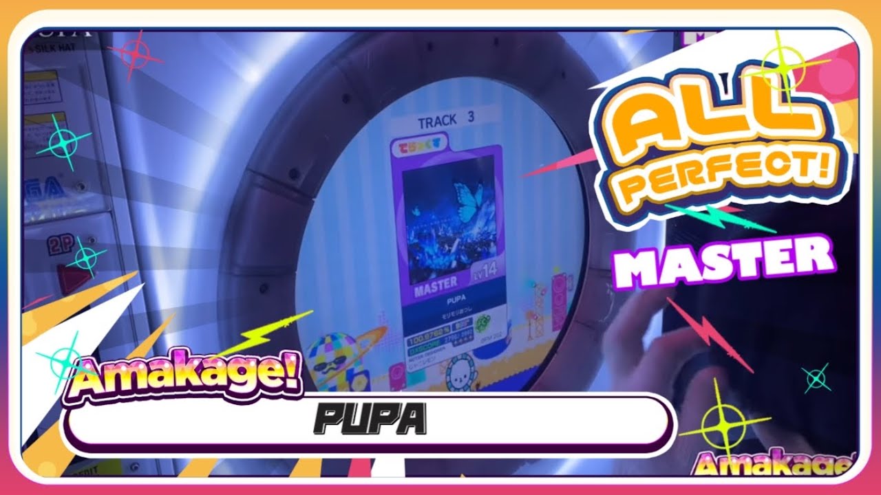 【maimaiでらっくす】PUPA でらっくす譜面 MASTER ALL PERFECT 【直撮り】