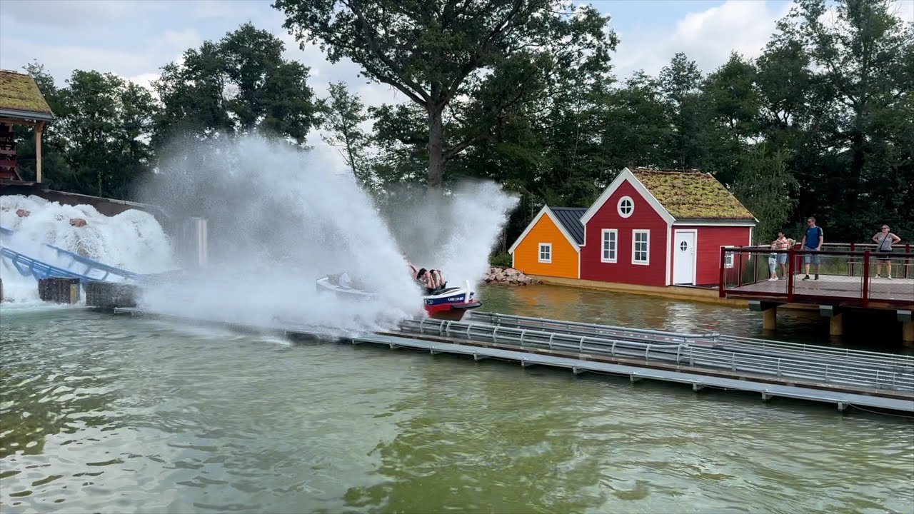Fjord Explorer POV,  New for 2024 Water Coaster at Le Pal