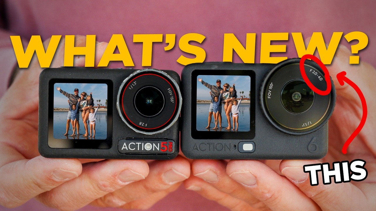 DJI Action 6 против DJI Action 5 Pro | Всё новое