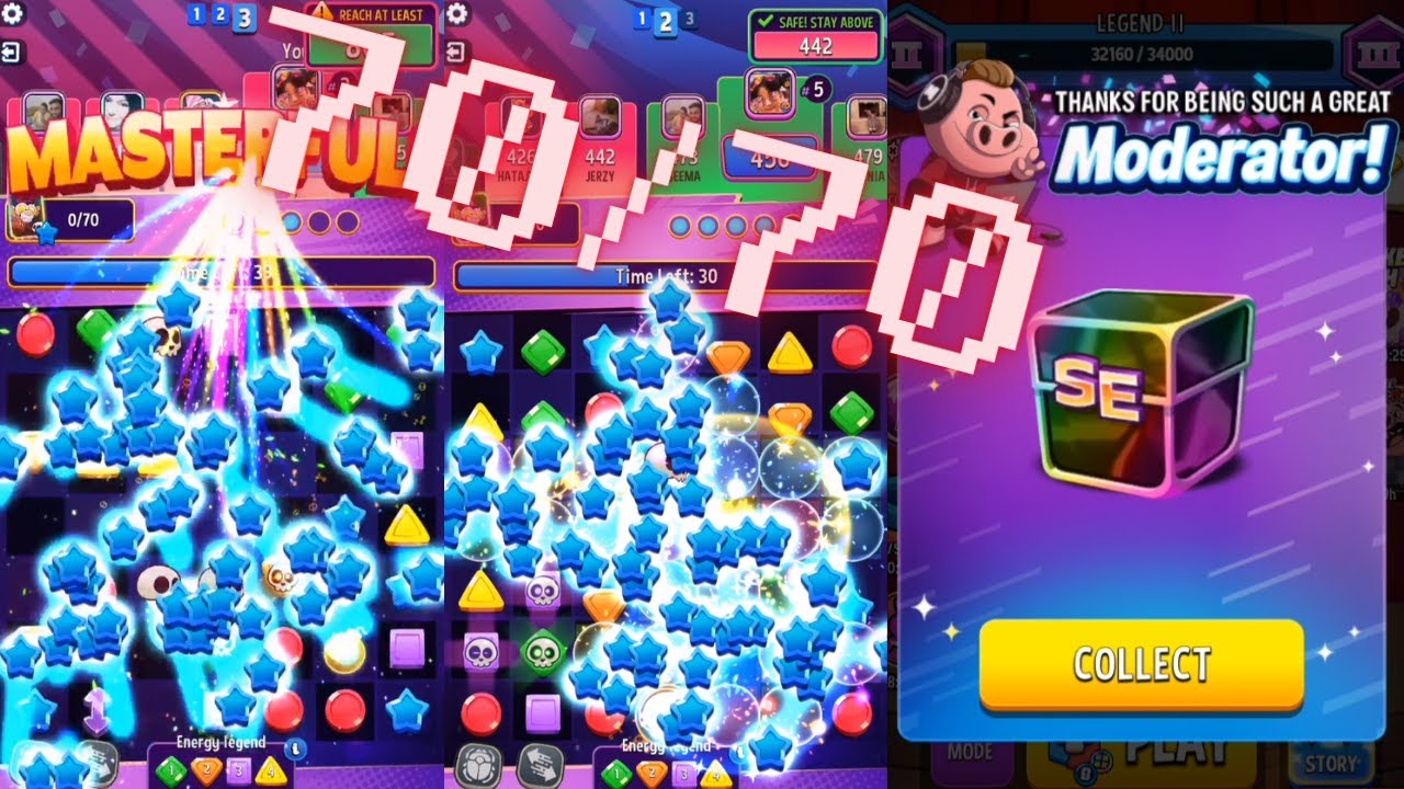 Exciting Gameplay, 70/70 BOMBS AWAY, Match Rumble, Match Masters #Rumble #Match  #Masters