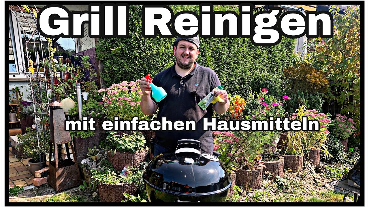 Grill reinigen mit einfachen Hausmitteln ohne Chemie sauber und effektiv....