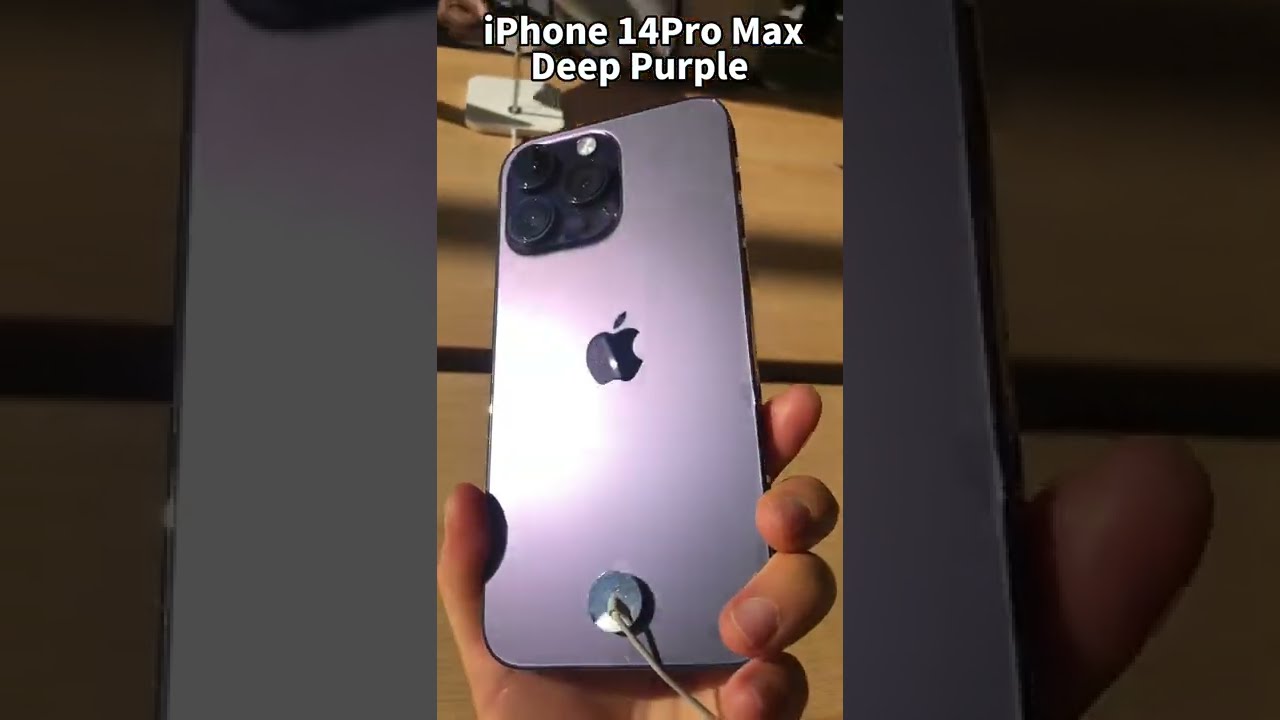 iPhone14Pro Max four colors review, space black, silver, gold, deep purple 