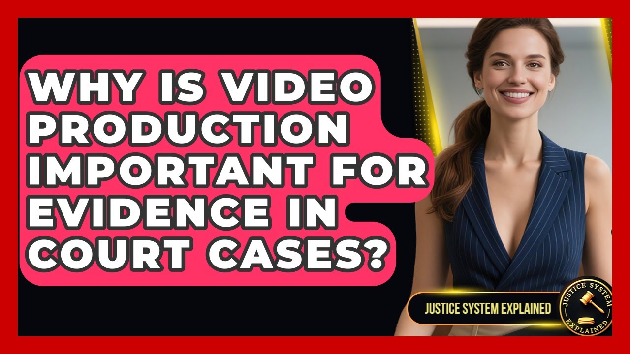 Why Is Video Production Important for Evidence in Court Cases? - Justice System Explained