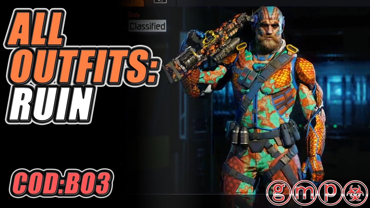 ALL Black Market OUTFITS !! - Ruin (1 of 9) | CoD:BO3 CONTRABAND (OCT '16)