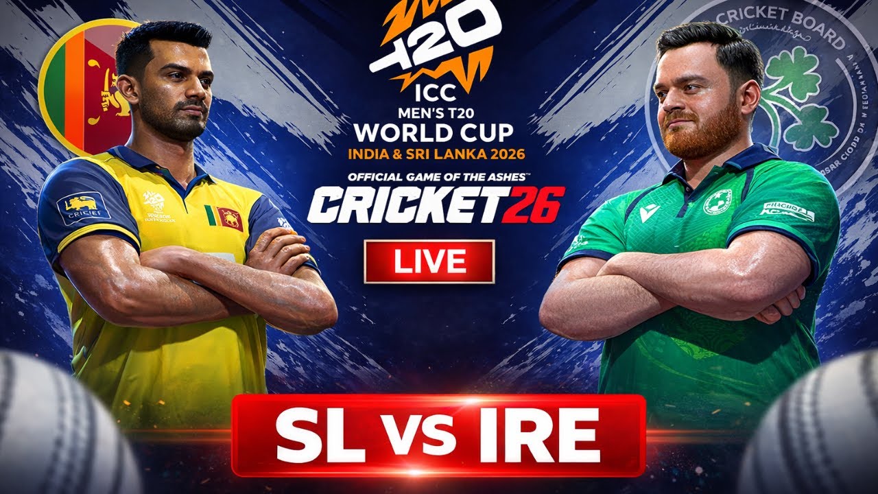 Srilanka vs Ireland - T20 World Cup 2026 - Match No 6 - Cricket 26 Live The Gaming Bunny #live