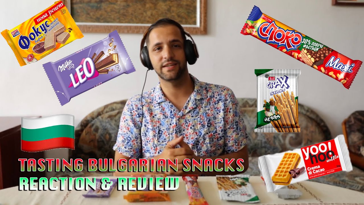 Trying BULGARIAN Snacks! | Rado Reactions