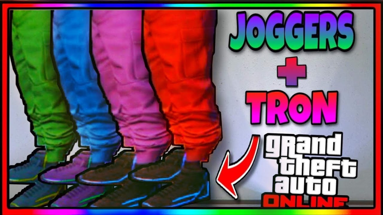 JOGGERS DE COLORES CON ZAPATOS TRON |SUPER FACIL| GTA V ONLINE 1.50