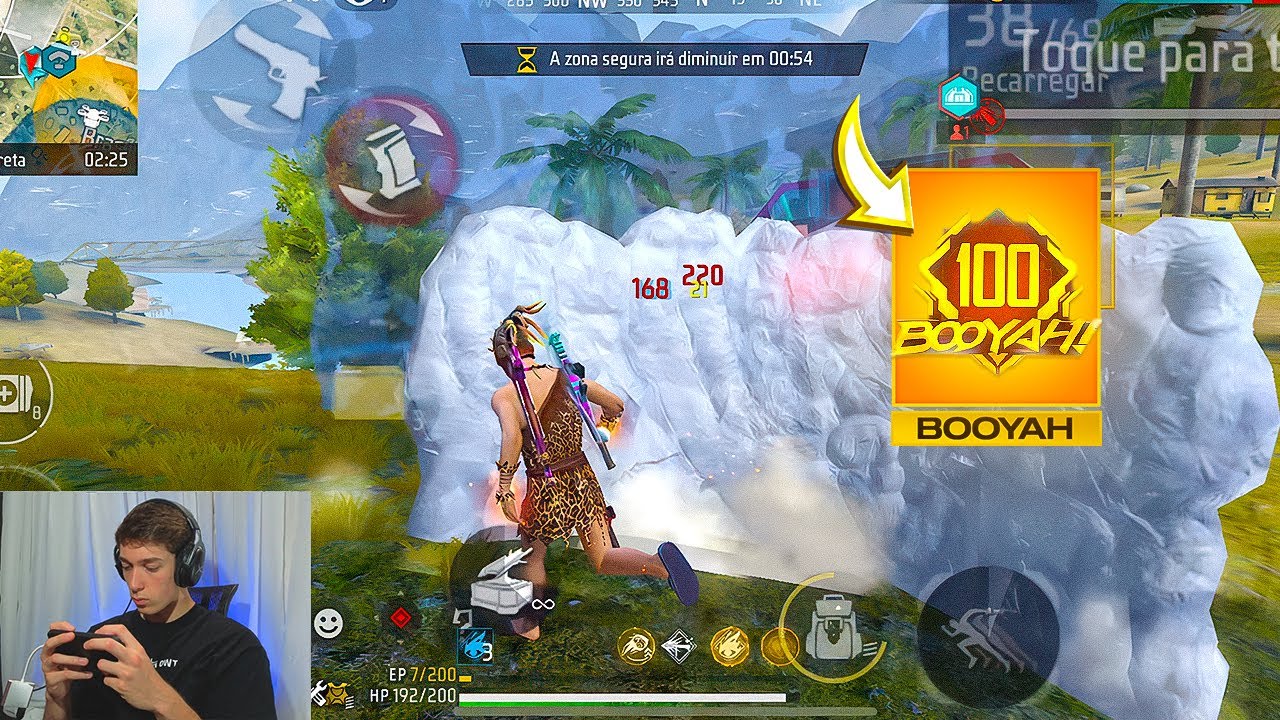 LIMPEI O MAPA EM BUSCA DO TOP 100 DE VITÓRIAS!! 🏆💛 FREE FIRE MOBILE