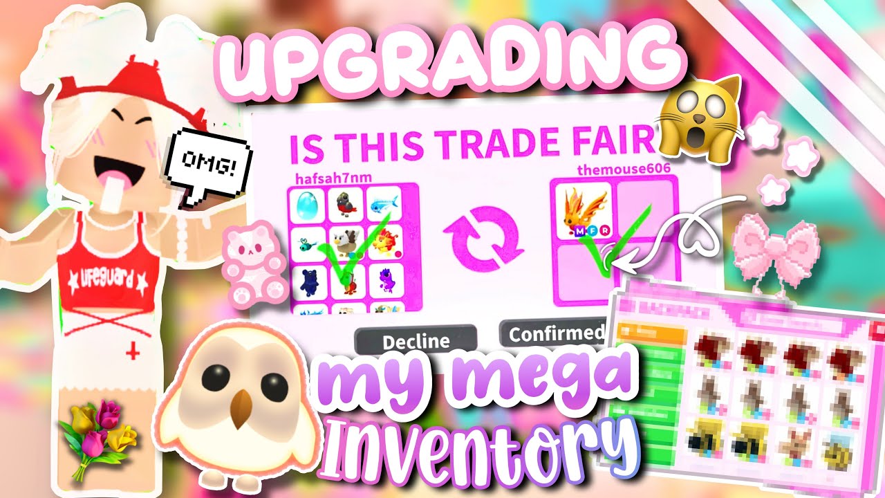 ☀️🐒ОБНОВЛЯЮ МЕГА-ИНВЕНТАРЬ МЕЧТЫ в ADOPTE ME!! 🐾🦀УСПЕШНО! 💐 (день 1!)