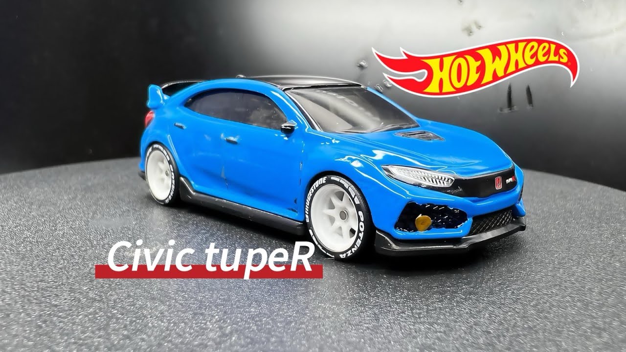 Hot Wheels Honda Civic Type R — Full Custom Upgrade
