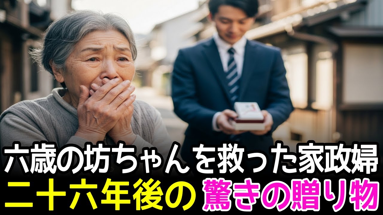 血一滴も混じっていないが命がけで六歳の坊ちゃんを育てた家政婦、二十六年ぶりに受け取った贈り物
