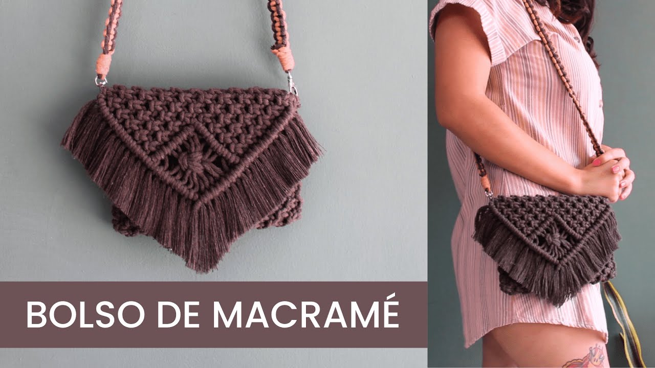 Tutorial bolso de macramé fácil  -  Macrame crossbody tutorial