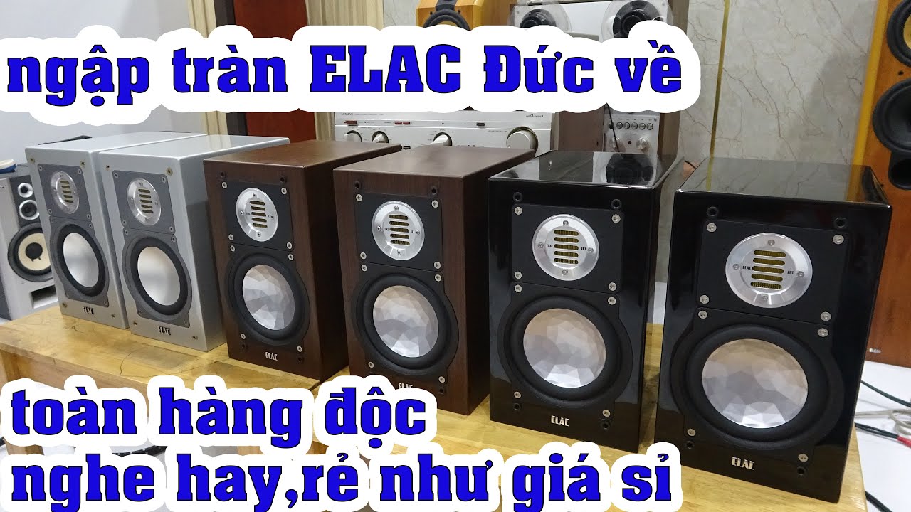 ngập tràn loa hi end ELAC về toàn đồ độc ELAC 243 và ELac 203.2 đẹp xuất sắc