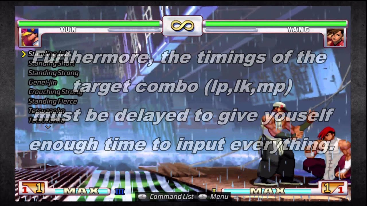 SF3 Third Strike: Yun BNB/ Trial 3 Mini-Tutorial