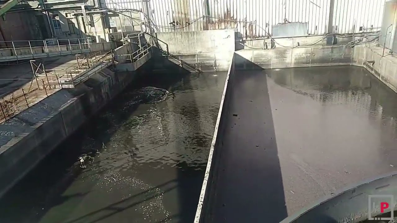 Pulizia vasca impianto di depurazione