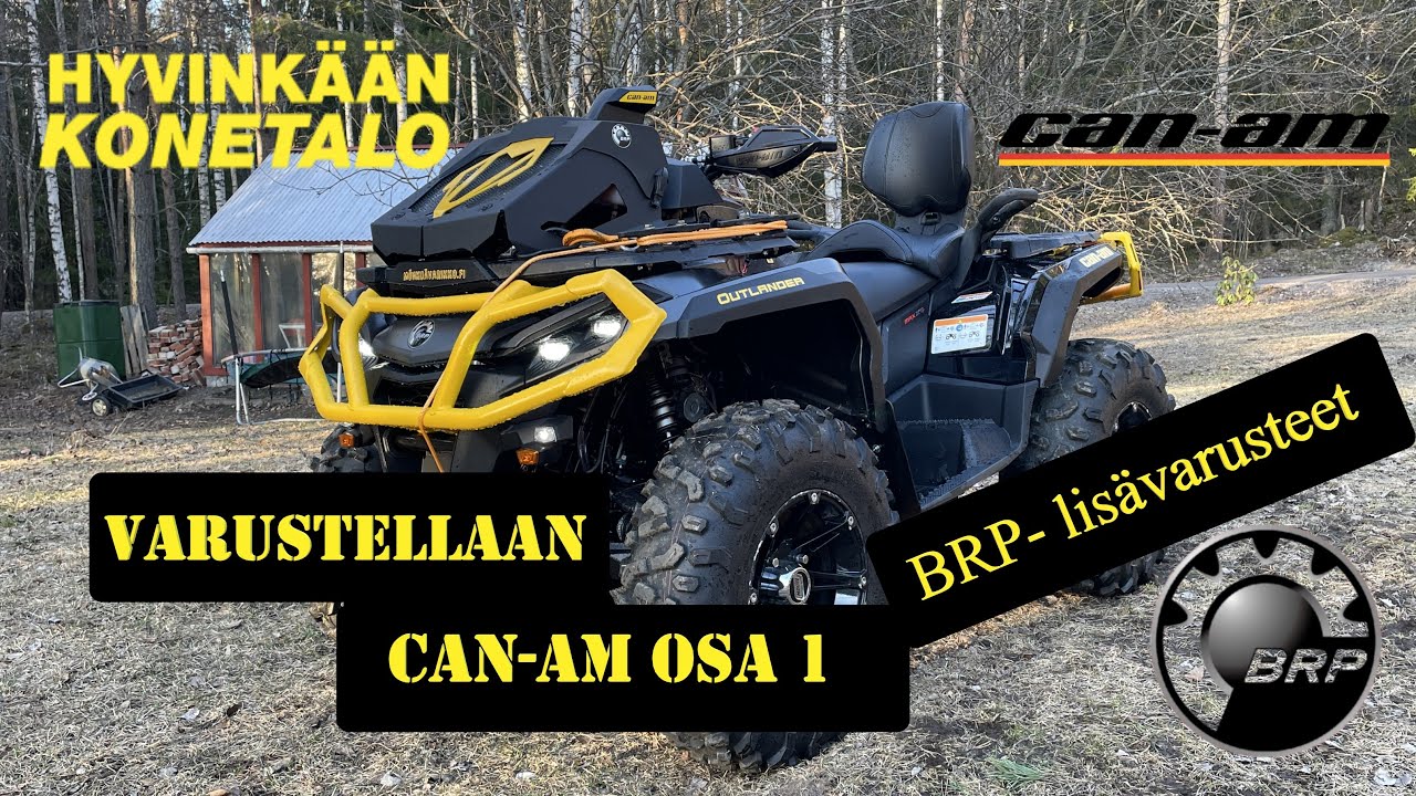 CanAm Outlander, Varustelu osa 1 - BRP varusteet