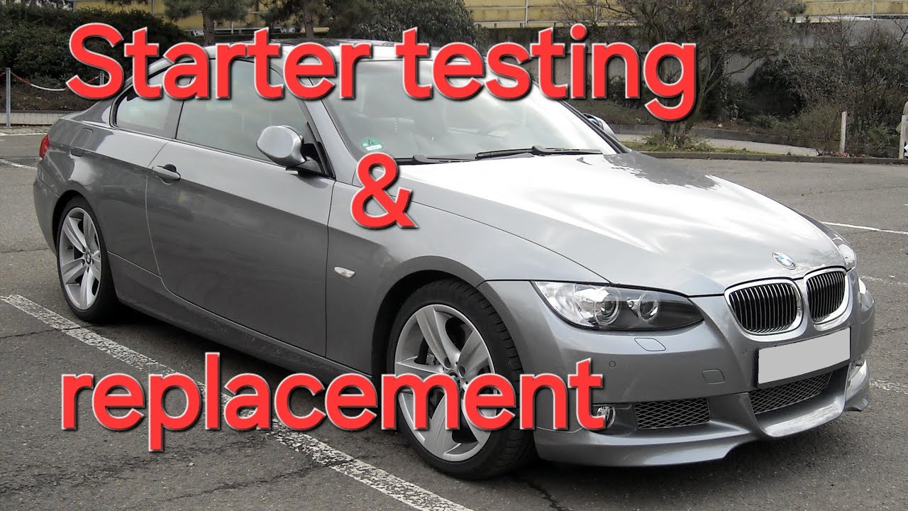 BMW 328i E90 E92 starter replacement