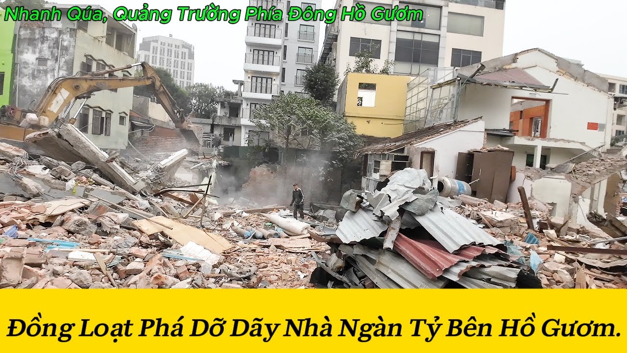 Đồng Loạt Phá Dỡ Dãy Nhà Nghìn Tỷ Vị Trí Kim Cương Bên Hồ Gươm.
