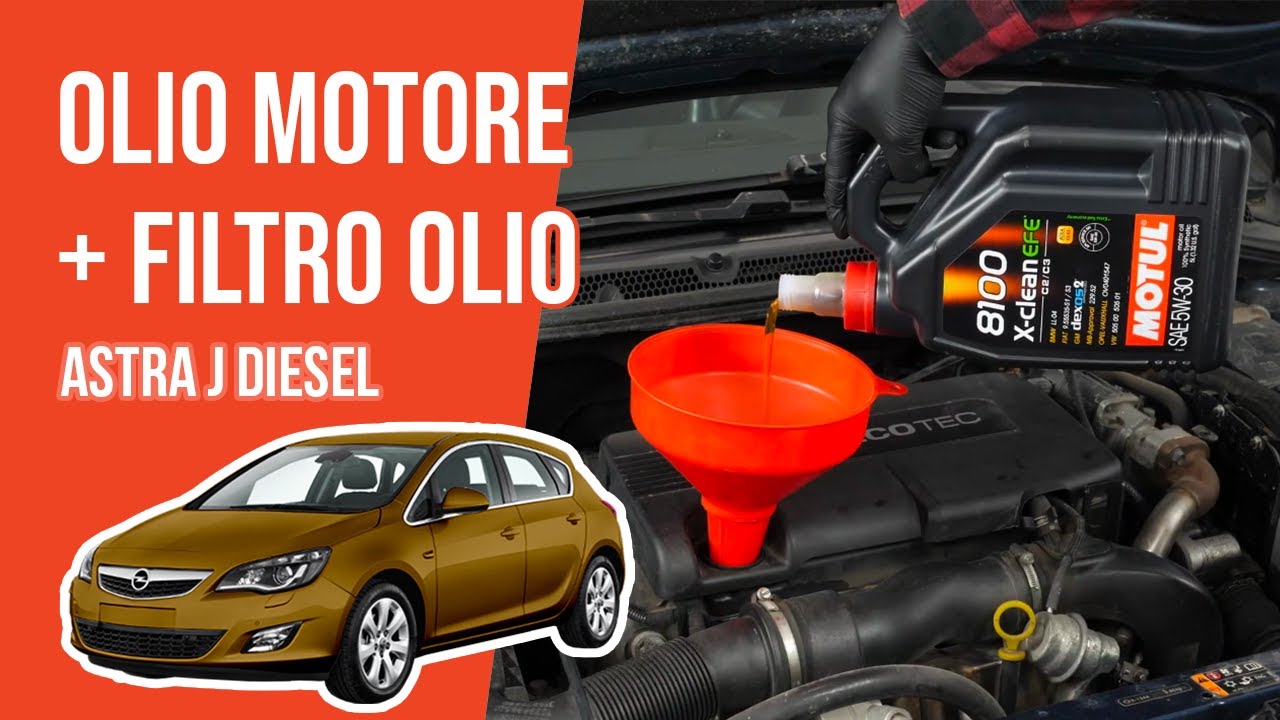 Cambio olio motore e filtro dell'olio Astra J 1.7 CDTI 🛢