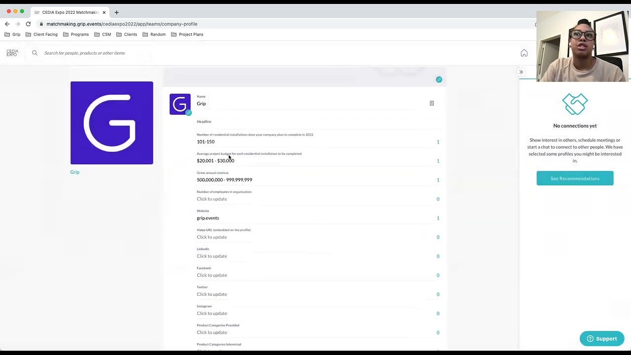 CEDIA Expo 2022 Matchmaking Platform Exhibitor Training