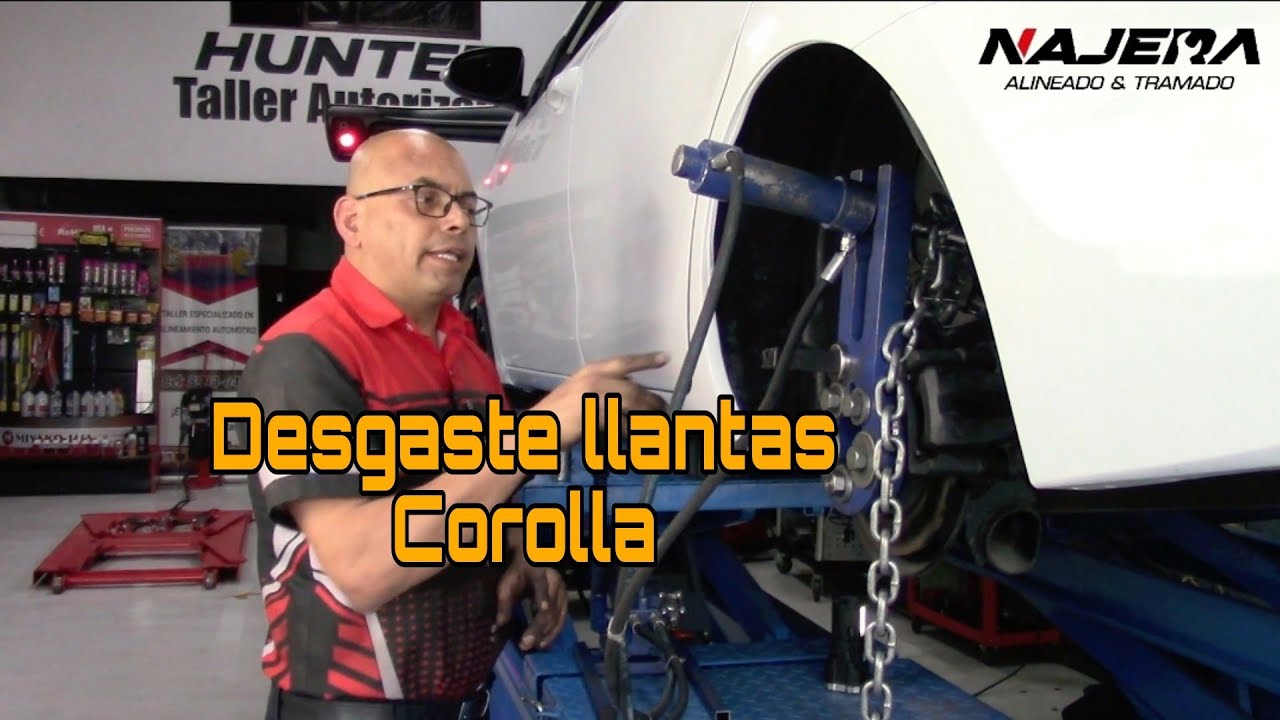 Como corregir desgaste de llantas  Corolla