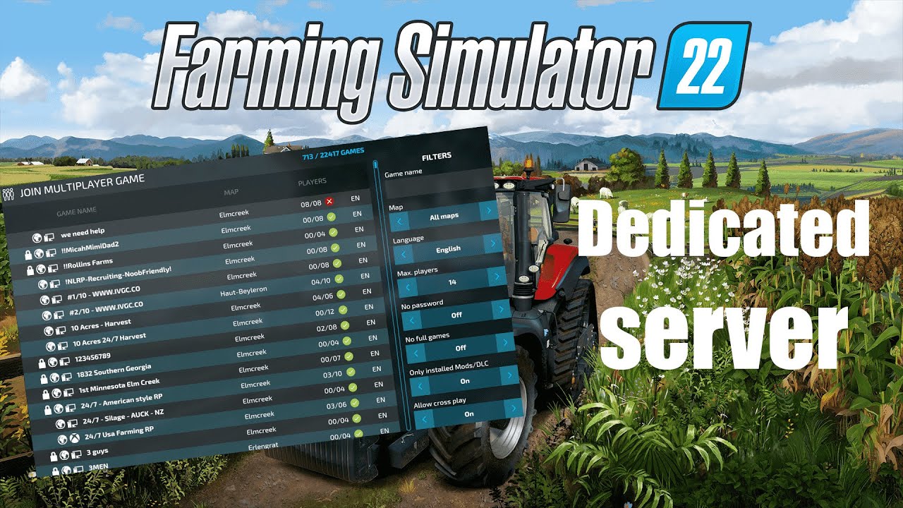 How to setup a Farming Simulator 22 dedicated server on your pc