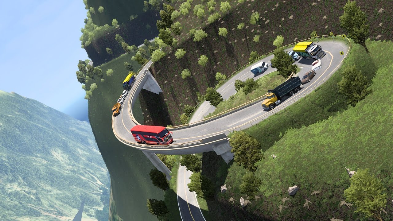 Deadly Roads | World’s Most Dangerous Roads | Bus on Dangerous Mountain Road | dangerous bus driving