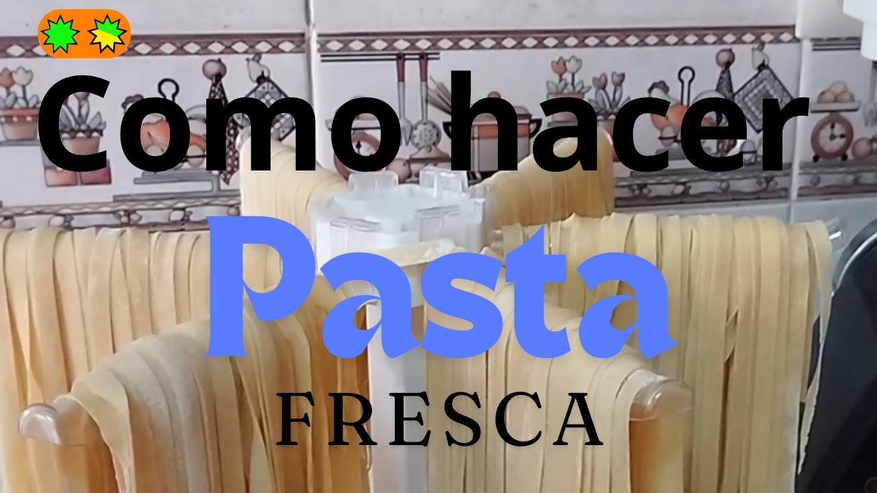 🍝 Como Hacer Pasta Fresca | Receta fácil paso a paso 🤤