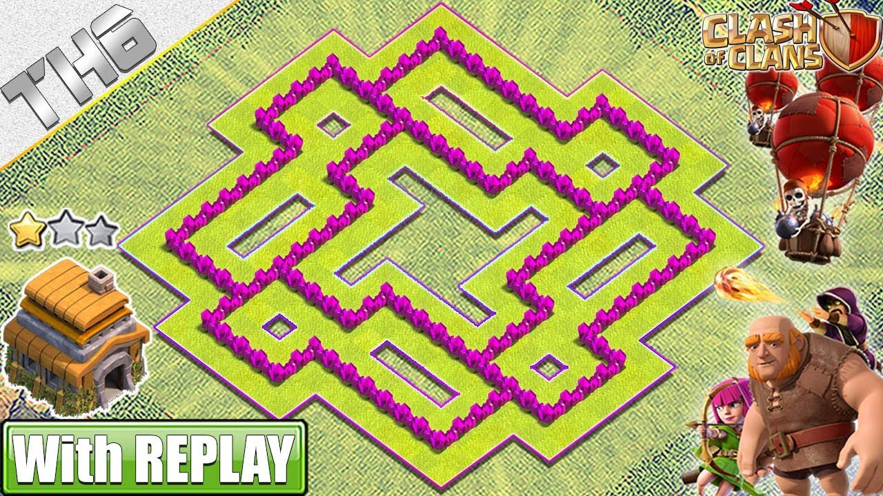 NEW BEST TH6 Base 2019 with REPLAY! Clash of Clans
