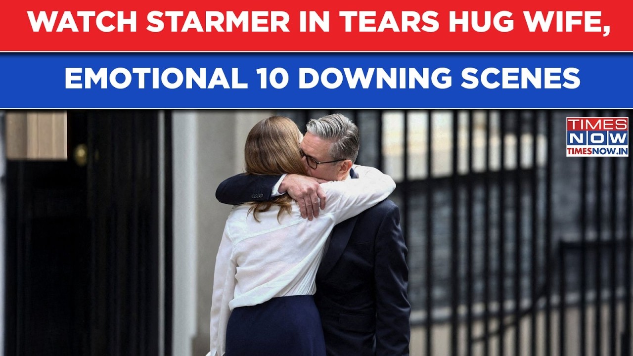 Watch Keir Starmer Hug Wife Victoria As He Can't Control Tears, Emotional 10 Downing Street Scenes