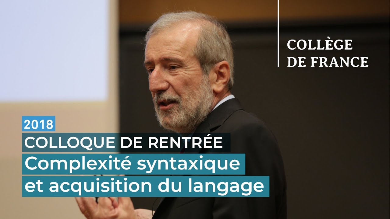 Complexit&eacute; syntaxique et acquisition du langage - Luigi Rizzi