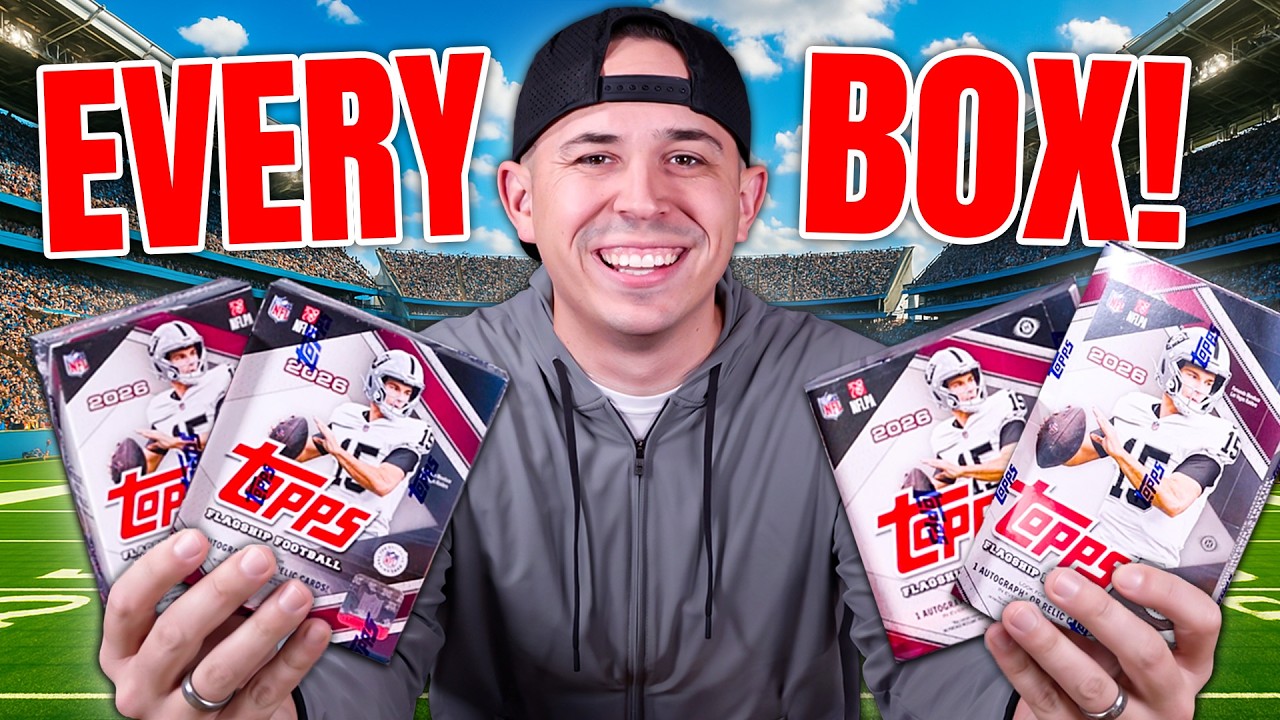 Я вскрыл по ОДНОЙ коробке КАЖДОЙ серии 2026 Topps Flagship Football! 😱