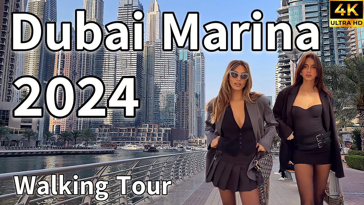 Dubai Marina 🇦🇪 Wonderful Place For A Walk! Ramadan 2024 [ 4K ] Walking Tour