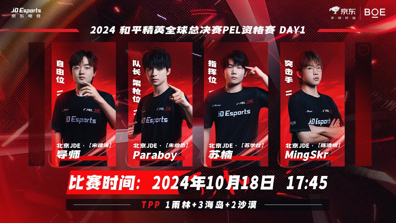 LIVE: JDE PARABOY POV 2024 PEL QUALIFIER DAY 1 | PEACE ELITE LEAGUE : RACE TO PMGC