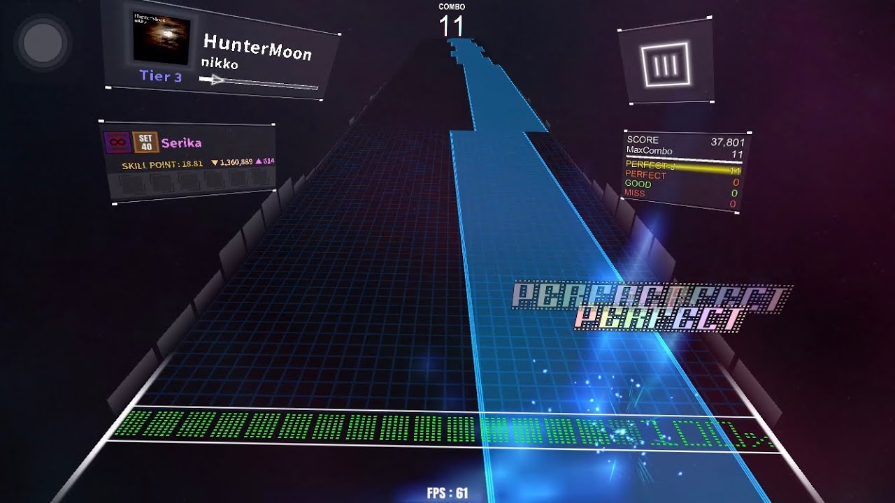 HunterMoon / Tier 3 / DanceRail3 譜面確認