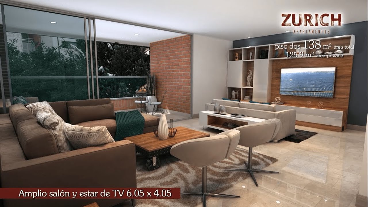 Zurich Apartamentos en Laureles - Apto 138 m² Piso 2