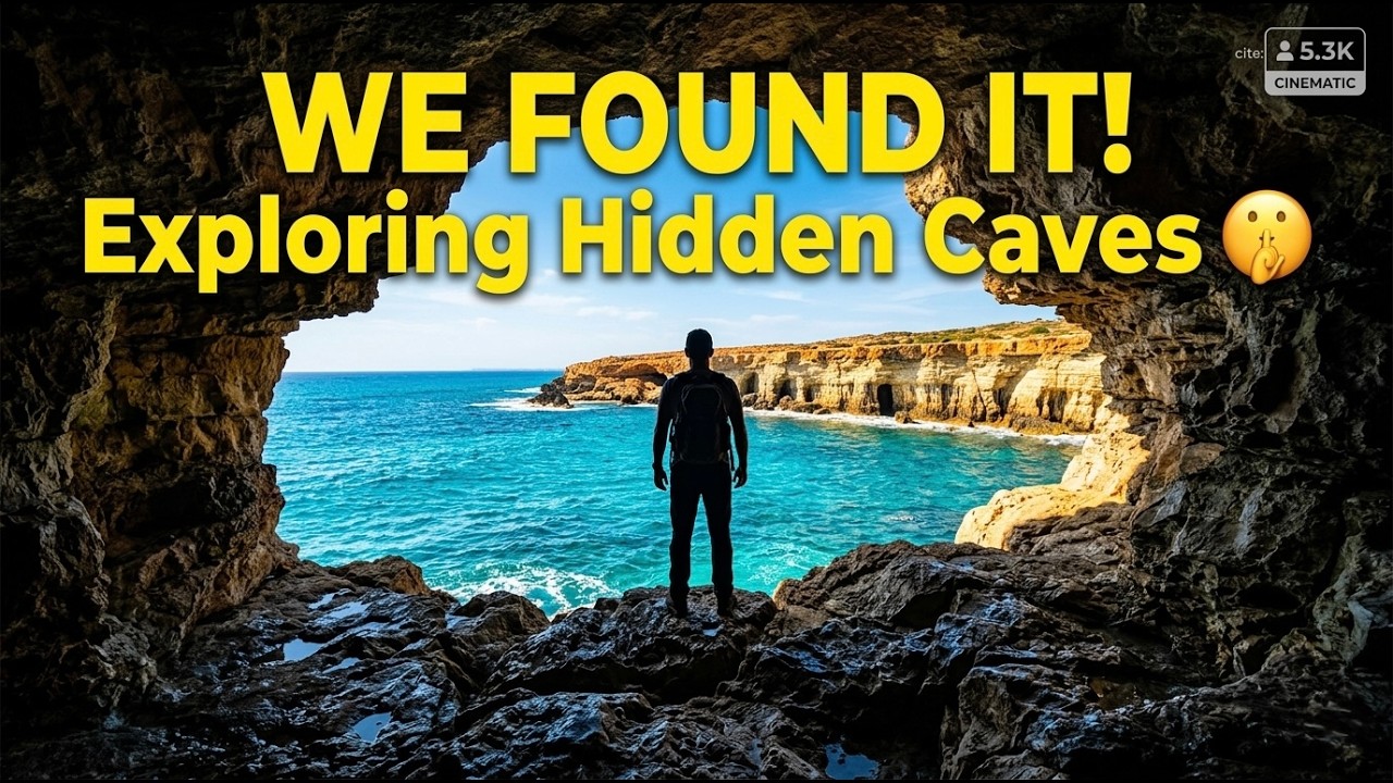 Exploring the Hidden Sea Caves of Cyprus: WE FOUND IT! 🌊