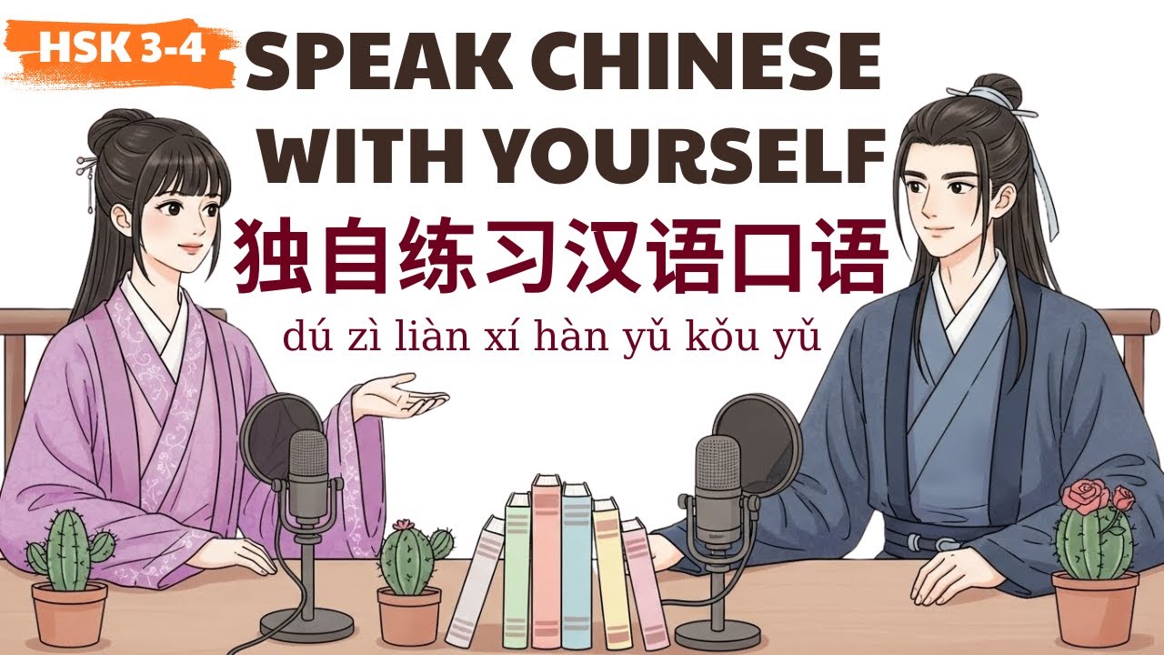 HSK 3-4 | 独自练习汉语口语 | Practice Chinese Speaking Alone| Learn Chinese Podcast