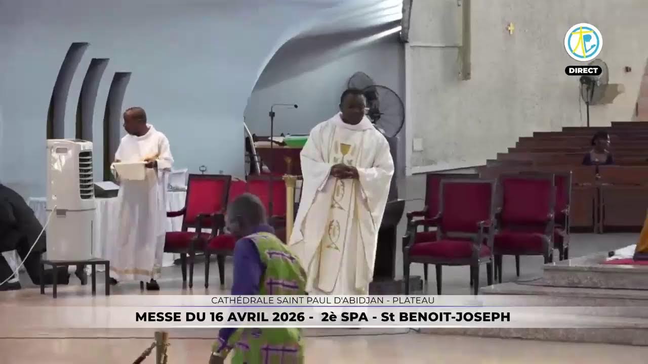 Messe de 12h30 du 16 avril 2026 en direct de la Cath&eacute;drale Saint Paul d'Abidjan - Plateau