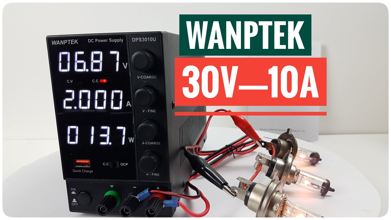 Wanptek DPS3010U Регулируемый источник питания постоянного тока 30 В, 10 А, 300 Вт, ТЕСТ, Обзор