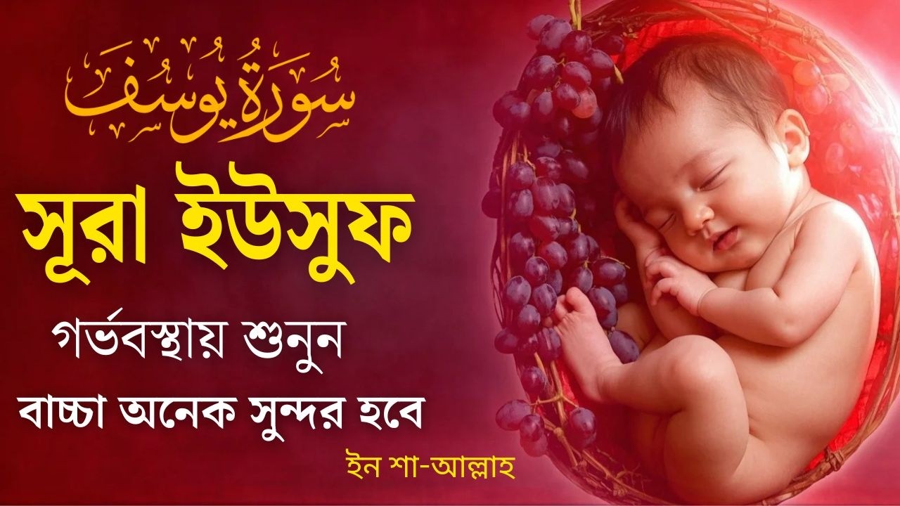 সূরা ইউসুফ সুন্দর বাচ্চার জন্য গর্ভকালীন সময়ে বেশি শুনুন l Surah Yusuf Recited By Alaa Aqel