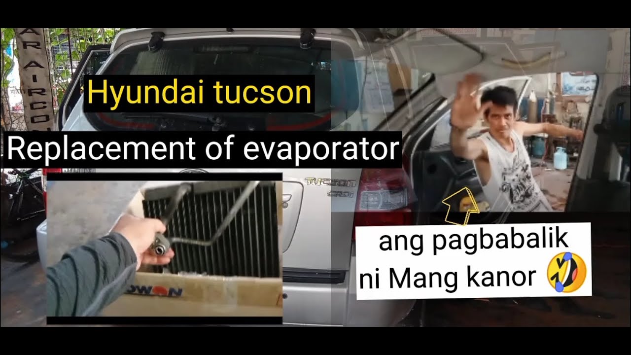Hyundai tucson Replacement of evaporator and expansion valve Vlog 30