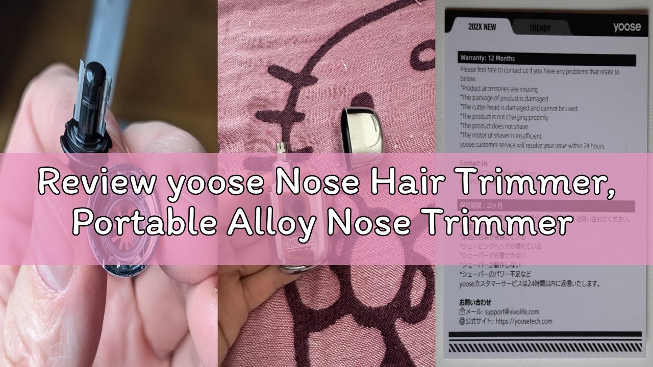 Review yoose Nose Hair Trimmer, Portable Alloy Nose Trimmer for Men Women, Rechargeable, Washable No