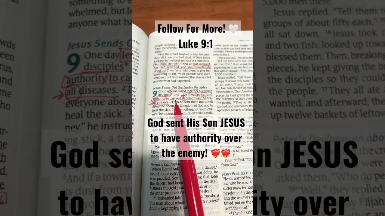 POWER AND AUTHORITY TO CAST OUT ALL DEMONS!!💥#verses #bible #shorts #jesus #christ #freedom #love