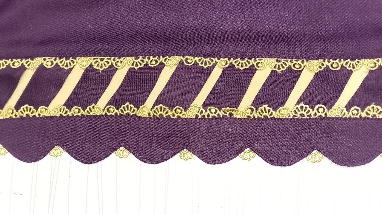 Puncha and Daman new and stylish design | different and easy stitch Daman design