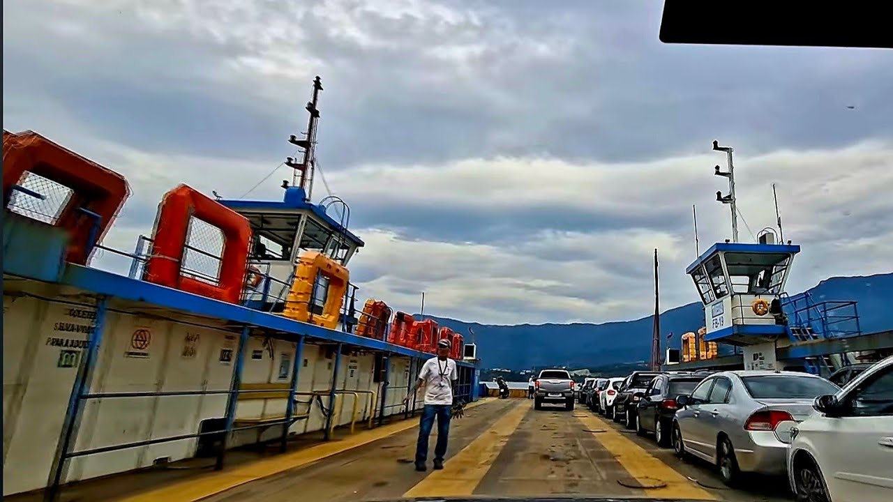 Driving São Sebastião à Ilhabela SP #brazil #balsa #ferryboat #cidadesdobrasil #travel #worldcities