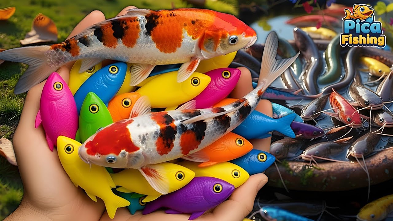 Unboxing Colorful Surprise Eggs FULL of Aquarium Fish! Goldfish, Molly, Platy & Koi